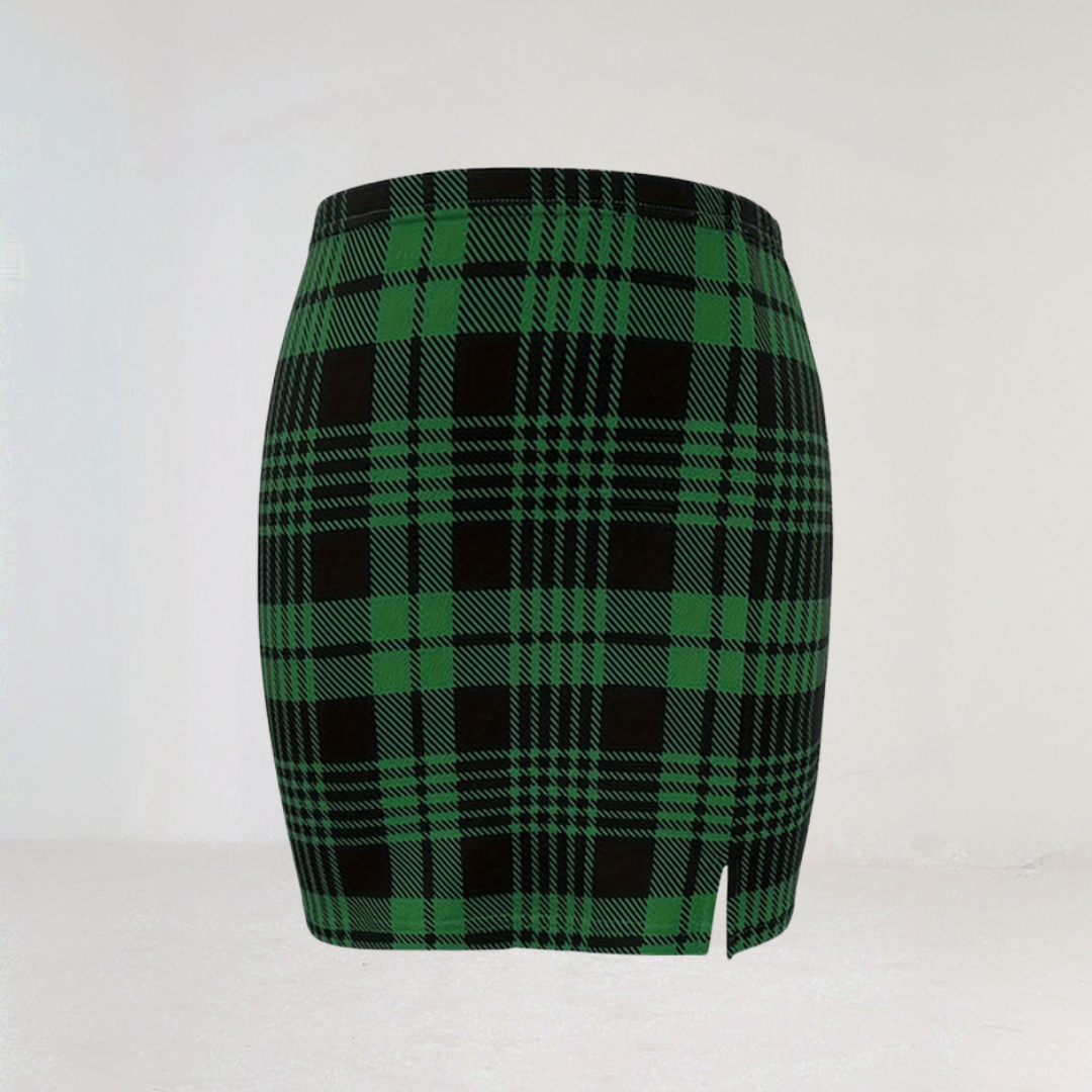 Trendy Plaid Mini Skirt