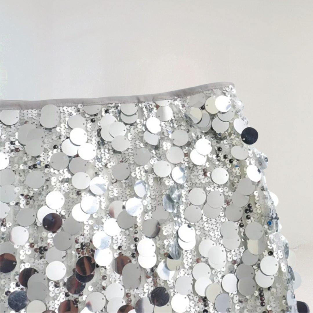 Glitter Sequin Mini Skirt