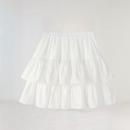 Ruffle Layered Mini Skirt