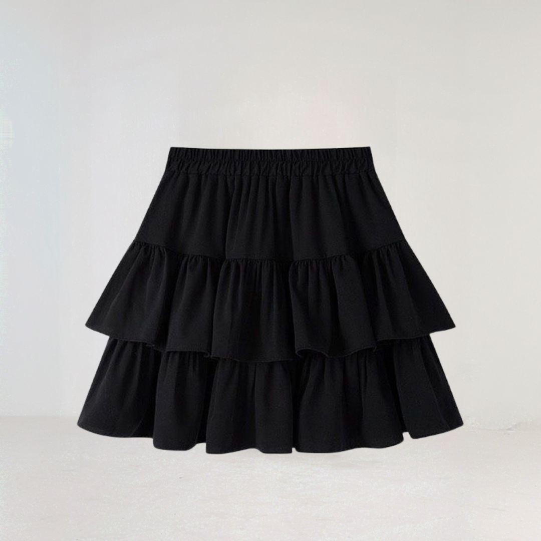 Ruffle Layered Mini Skirt