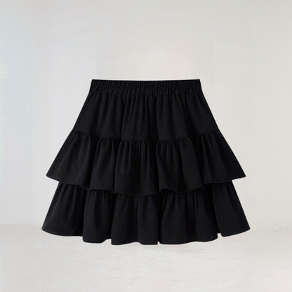 Ruffle Layered Mini Skirt