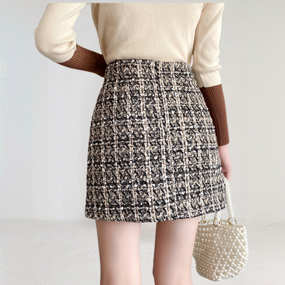 Luxury Tweed Pocket Mini Skirt