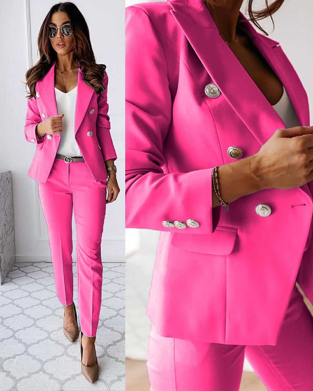 Women’s Elegant Blazer and Trouser Set